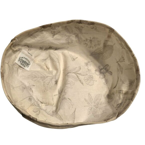 2001 Longaberger Card Keeper Basket Wood Lid Fabric Floral Liner Protector READ - Picture 7 of 13